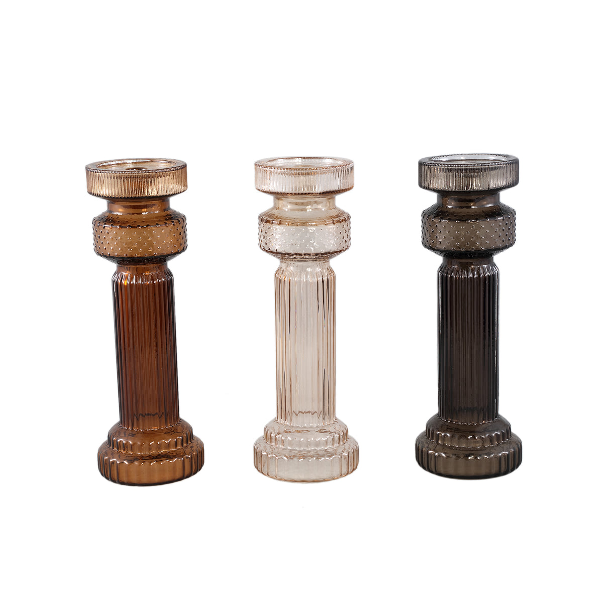 Kerzenhalter aus Glas mit Klardesign M – Fadri | PTMD - Esszett Luxury | Stilvolles Wohnen mit Charakter