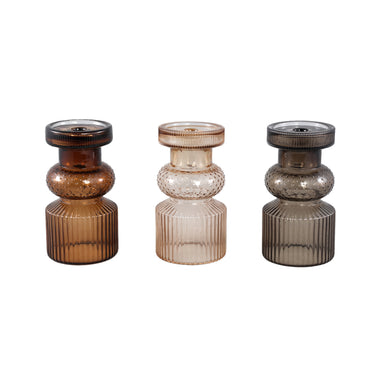 Kerzenhalter aus Glas mit Klardesign S – Fadri | PTMD - Esszett Luxury | Stilvolles Wohnen mit Charakter
