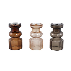 Kerzenhalter aus Glas mit Klardesign S – Fadri | PTMD - Esszett Luxury | Stilvolles Wohnen mit Charakter