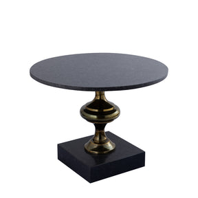 Beistelltisch mit Marmorplatte handgearbeitetem Aluminiumgestell und modernem Design – Alano | PTMD - Esszett Luxury | Stilvolles Wohnen mit Charakter