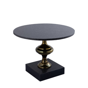 Beistelltisch mit Marmorplatte handgearbeitetem Aluminiumgestell und modernem Design – Alano | PTMD - Esszett Luxury | Stilvolles Wohnen mit Charakter