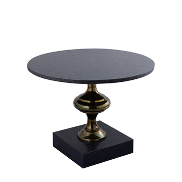 Beistelltisch mit Marmorplatte handgearbeitetem Aluminiumgestell und modernem Design – Alano | PTMD - Esszett Luxury | Stilvolles Wohnen mit Charakter