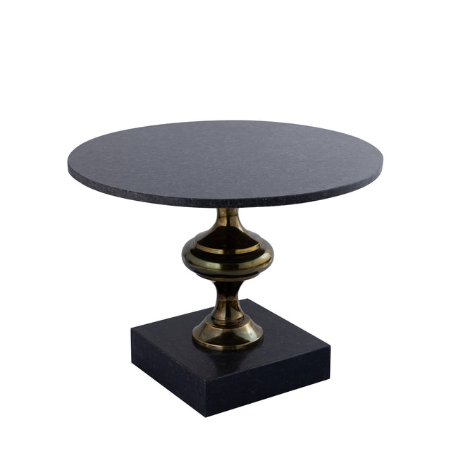 Beistelltisch mit Marmorplatte handgearbeitetem Aluminiumgestell und modernem Design – Alano | PTMD - Esszett Luxury | Stilvolles Wohnen mit Charakter