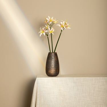 Amaryllisblume – Cremefarbene Amaryllis Spray, Polyestergewebe, Eisenmetall | PTMD