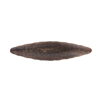 Aluminium bowl, oval design, wavy rim, rustic texture M – Semin | PTMD
