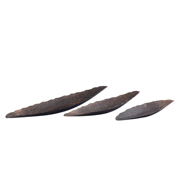 Aluminium bowl, oval design, wavy rim, rustic texture M – Semin | PTMD