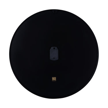 Wall Clock - Iron Metal, Round Design, Square Texture, Handmade, Black, L – Emmett | PTMD