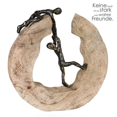 Skulptur – Symbolische Teamarbeit, Kletternde Figuren, Runde Formgebung, 30 cm - Teamwork | Gilde