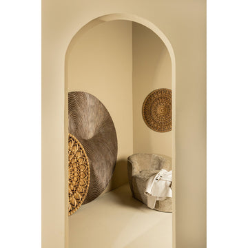 Wandpaneel aus MDF, rundes Design, geschnitztes Swirl - Muster – Wiktor L | PTMD - Esszett Luxury | Stilvolles Wohnen mit Charakter