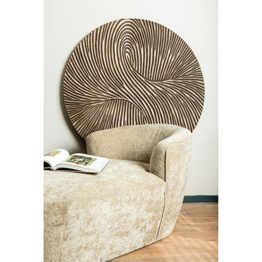 Wandpaneel aus MDF, rundes Design, geschnitztes Swirl - Muster – Wiktor M | PTMD - Esszett Luxury | Stilvolles Wohnen mit Charakter