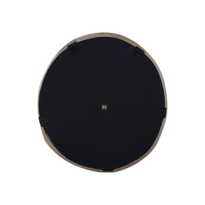 Wall Mirror - Cast Aluminum Metal, Round Shape, Irregular Edge, Handmade, Gold, S – Limera | PTMD