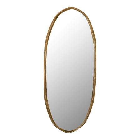 Spiegel – Unregelmäßiges Design, Ovale Form, Aluminium Material, Gold, M – Limera | PTMD image