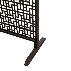 Room Divider – Iron, Panel Design, Black, Handmade – Screen | PTMD