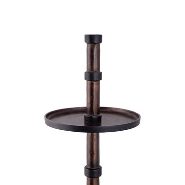 Etagere – Aluminium, Runde Form, Mehrstufiges Design, Kupfer, L – Glinda | PTMD