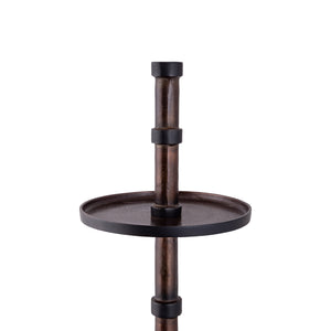 Etagere – Aluminium, Runde Form, Mehrstufiges Design, Kupfer, L – Glinda | PTMD