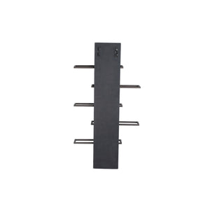 Weinregal – Eisen, Wandmontage, Ebenen-Design, braun, 5 Flaschen, S – Brendan | PTMD