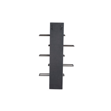 Weinregal – Eisen, Wandmontage, Ebenen-Design, braun, 5 Flaschen, S – Brendan | PTMD