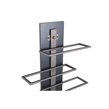 Weinregal – Eisen, Wandmontage, Ebenen-Design, braun, 5 Flaschen, S – Brendan | PTMD