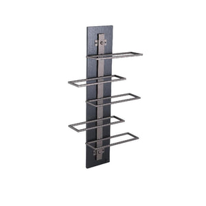 Weinregal – Eisen, Wandmontage, Ebenen-Design, braun, 5 Flaschen, S – Brendan | PTMD