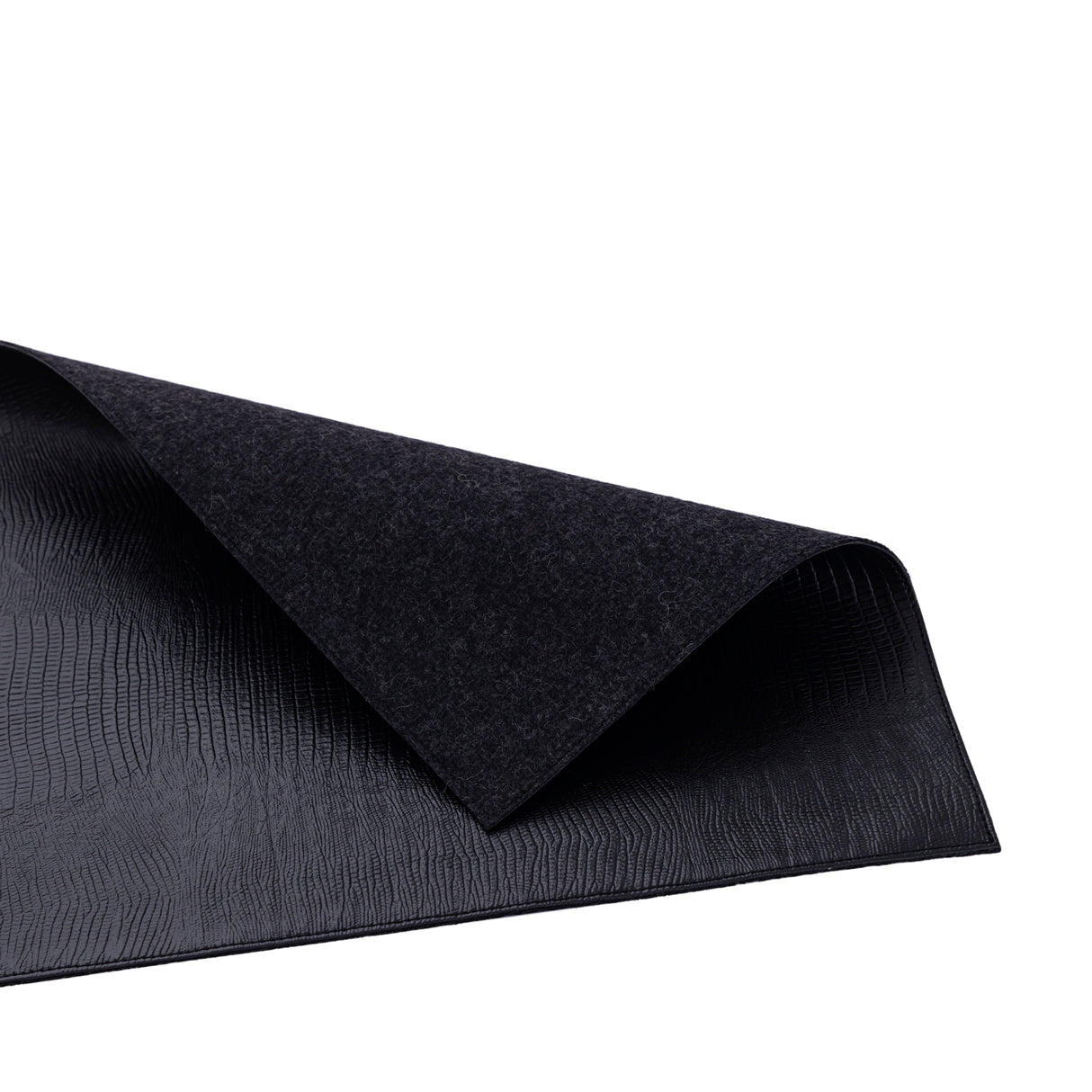 Platzset – Leder Schwarz, Rechteckig, Edle Optik - Rafal | PTMD