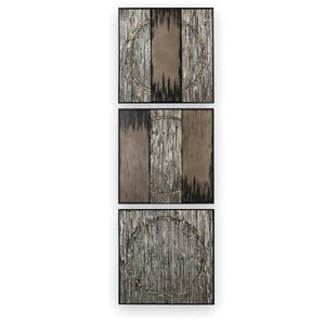 Wandbild – Strukturierte Oberfläche, Edle Goldoptik, Dreidimensionale Wirkung, 60 cm hoch - Miracle | Gilde