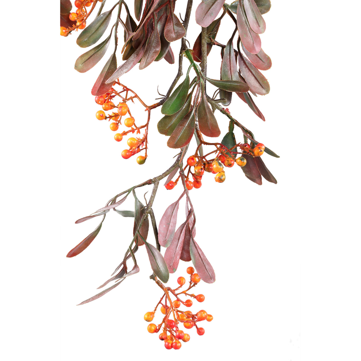 Artificial Branch – Hanging Berry Design, Leaf Texture, Coated Surface | PTMD