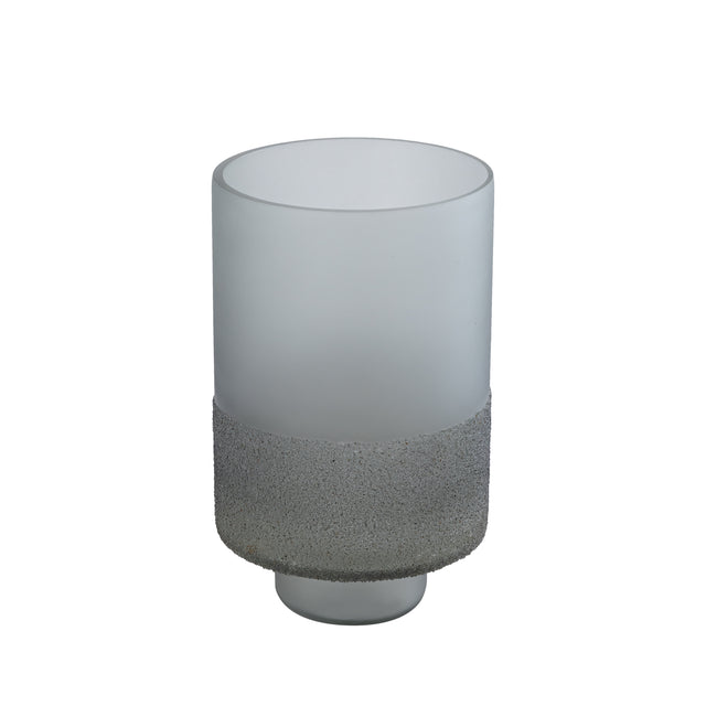Windlicht aus Glas, mattierter Boden, dezente Struktur – Miral | PTMD - Esszett Luxury | Stilvolles Wohnen mit Charakter