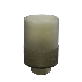 Windlicht aus Glas, grünes Finish, mattierter Boden – Miral | PTMD - Esszett Luxury | Stilvolles Wohnen mit Charakter