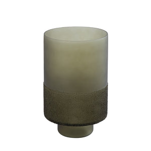 Windlicht aus Glas, grünes Finish, mattierter Boden – Miral | PTMD - Esszett Luxury | Stilvolles Wohnen mit Charakter