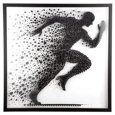 Wandbild – Strukturierte Oberfläche, Kunststoffmaterial, Weißer Kontrast, 80 cm - Sprint | Gilde