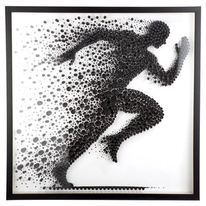 Wandbild – Strukturierte Oberfläche, Kunststoffmaterial, Weißer Kontrast, 80 cm - Sprint | Gilde