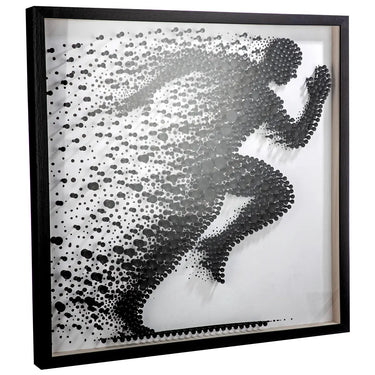 Wandbild – Strukturierte Oberfläche, Kunststoffmaterial, Weißer Kontrast, 80 cm - Sprint | Gilde