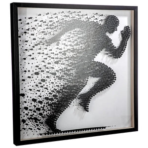 Wandbild – Strukturierte Oberfläche, Kunststoffmaterial, Weißer Kontrast, 80 cm - Sprint | Gilde
