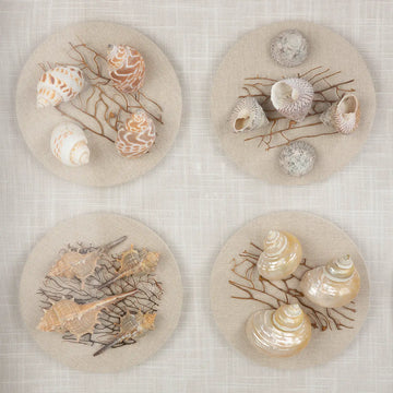 Wandbild – Muschelmotiv, Strukturierte Oberfläche, Natürliche Farbwelt, 60 cm - Beachhouse | Gilde