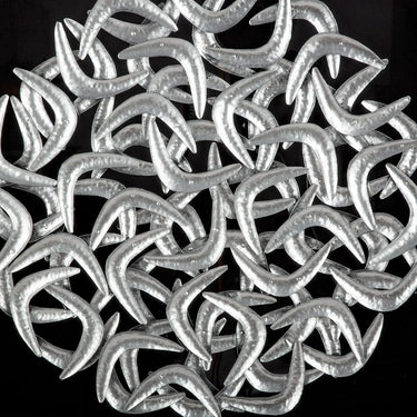 Wandbild – Glänzende Metalloptik, Kunststoffmaterial, Silberfarbene Akzente, 60 cm - Salerno | Gilde