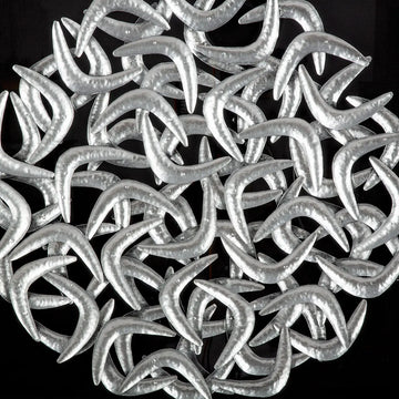 Wandbild – Glänzende Metalloptik, Kunststoffmaterial, Silberfarbene Akzente, 60 cm - Salerno | Gilde