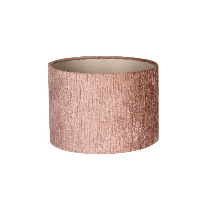 Fabric lampshade in old rose with a smooth, round shape, M – Nairobi | PTMD