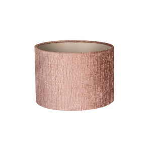 Fabric lampshade in old rose with a smooth, round shape, M – Nairobi | PTMD