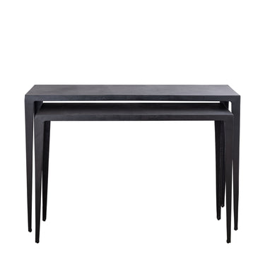 Beistelltisch aus Aluminium mit Struktur rechteckigem Design & handveredeltem Finish – Rivva | PTMD - Esszett Luxury | Stilvolles Wohnen mit Charakter