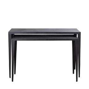 Beistelltisch aus Aluminium mit Struktur rechteckigem Design & handveredeltem Finish – Rivva | PTMD - Esszett Luxury | Stilvolles Wohnen mit Charakter