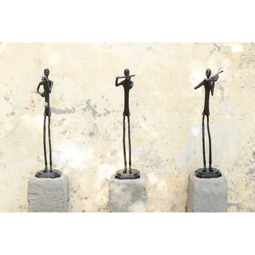 Aluminum Statue with Black Saxophone Man Design Size XL – Kali | PTMD
