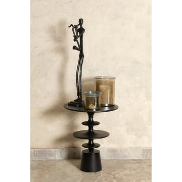 Aluminum Statue with Black Saxophone Man Design Size XL – Kali | PTMD