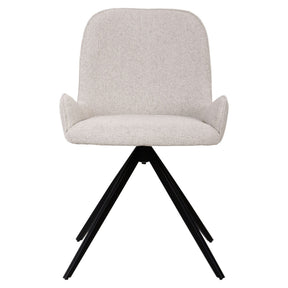 Stuhl aus AJ8208 - Stoff, weiches gepolstertes Finish, geschwungene Sitz - und Rückenform – Leander | PTMD - Esszett Luxury | Stilvolles Wohnen mit Charakter