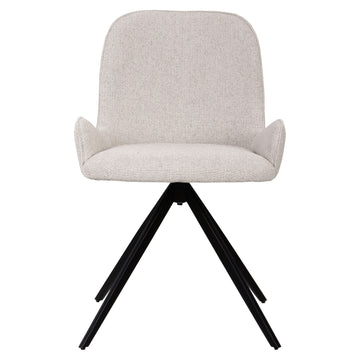 Stuhl aus AJ8208 - Stoff, weiches gepolstertes Finish, geschwungene Sitz - und Rückenform – Leander | PTMD - Esszett Luxury | Stilvolles Wohnen mit Charakter