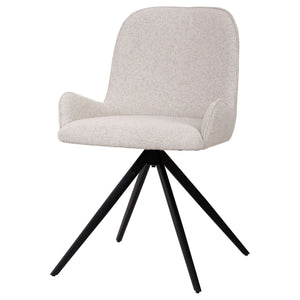 Stuhl aus AJ8208 - Stoff, weiches gepolstertes Finish, geschwungene Sitz - und Rückenform – Leander | PTMD - Esszett Luxury | Stilvolles Wohnen mit Charakter
