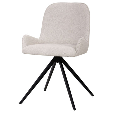 Stuhl aus AJ8208 - Stoff, weiches gepolstertes Finish, geschwungene Sitz - und Rückenform – Leander | PTMD - Esszett Luxury | Stilvolles Wohnen mit Charakter