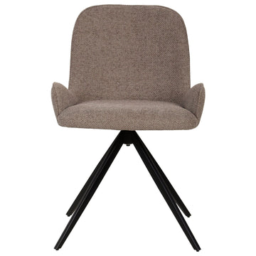 Stuhl aus AJ8208 - Stoff, weiches gepolstertes Finish, geschwungene Sitz - und Rückenform – Leander | PTMD - Esszett Luxury | Stilvolles Wohnen mit Charakter