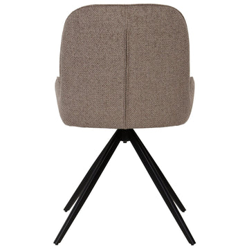 Stuhl aus AJ8208 - Stoff, weiches gepolstertes Finish, geschwungene Sitz - und Rückenform – Leander | PTMD - Esszett Luxury | Stilvolles Wohnen mit Charakter