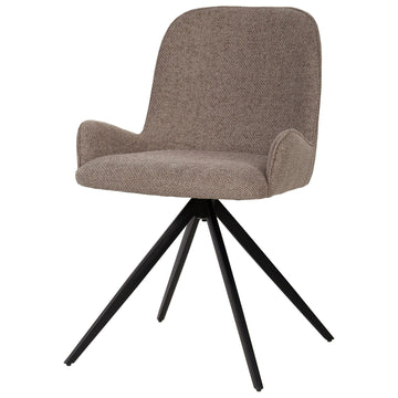 Stuhl aus AJ8208 - Stoff, weiches gepolstertes Finish, geschwungene Sitz - und Rückenform – Leander | PTMD - Esszett Luxury | Stilvolles Wohnen mit Charakter