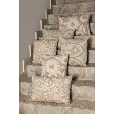 Cushion - East 60.0 x 10.0 x 40.0 cm Natural large flowers 1